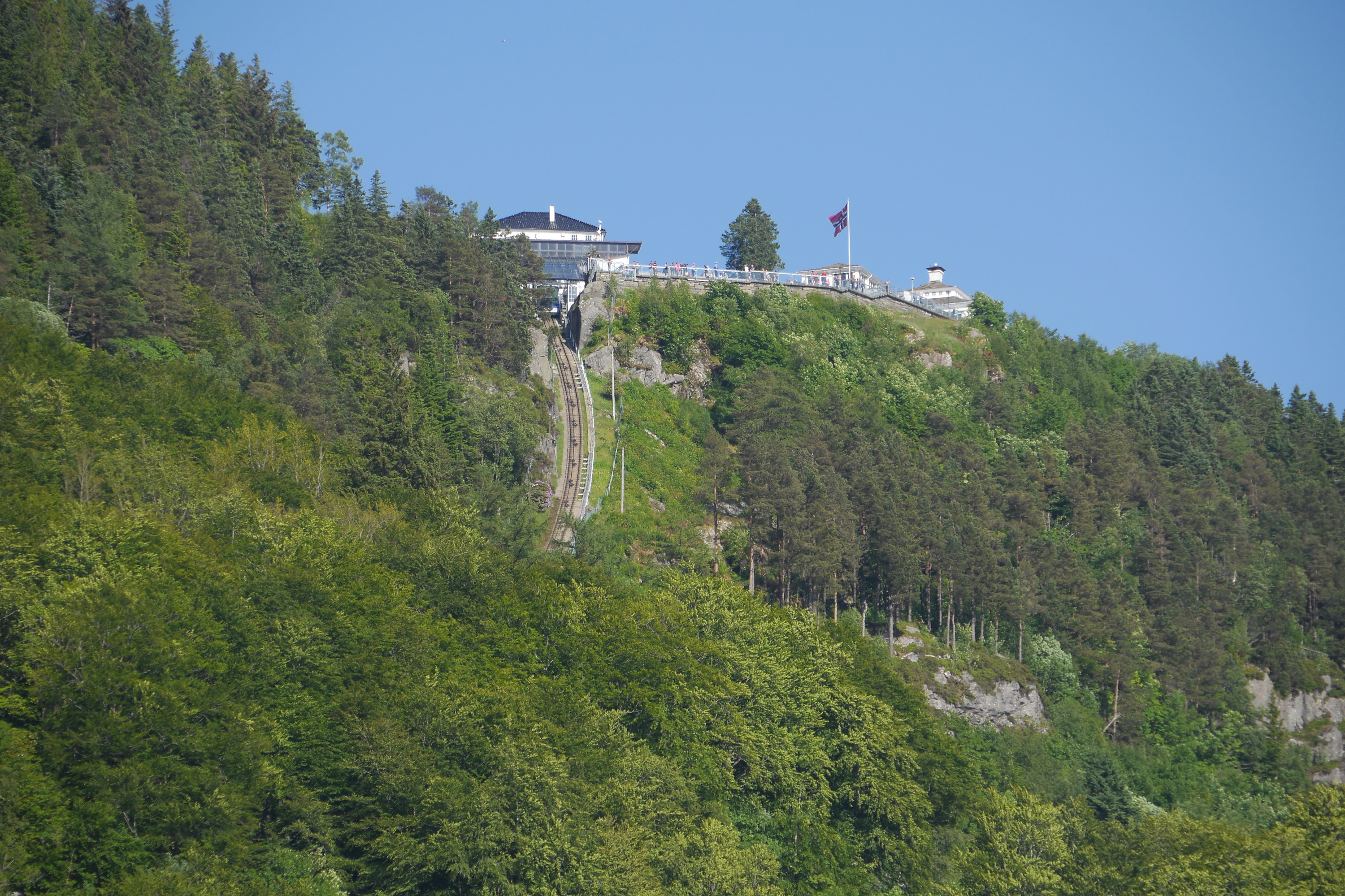 Bergen Floyen Stadtberg und Aussichtspunkt